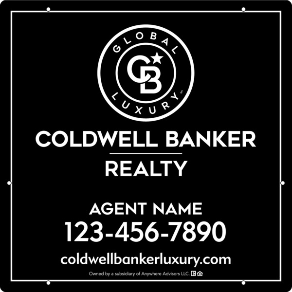 Agent Hanging Sign Panel, 24h x 24w, Poly