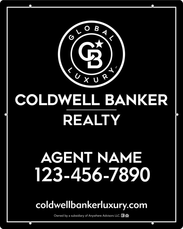 Agent Hanging Sign Panel, 30h x 24w, Poly