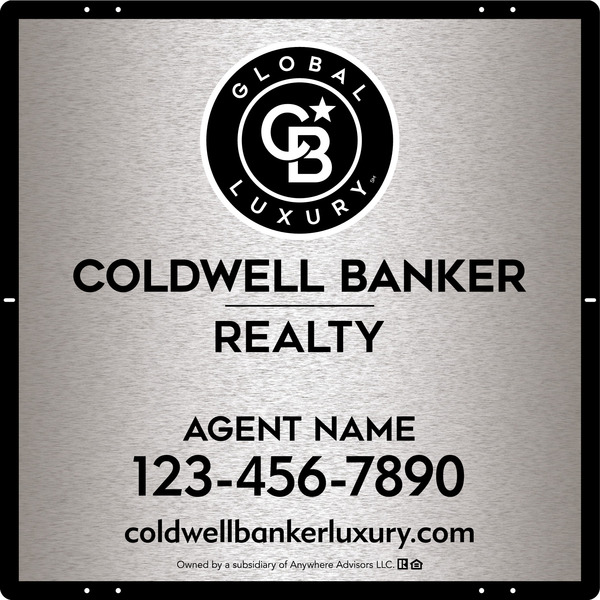 Agent Sign Panel, 24h x 24w, 3MM Brushed Aluminum Composite