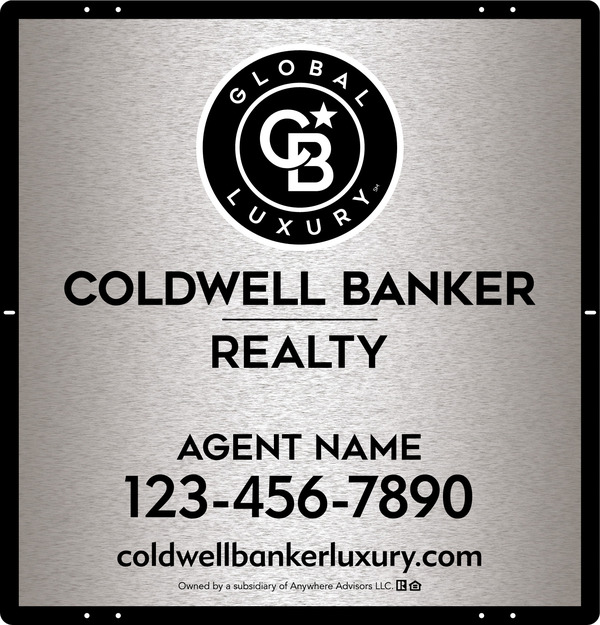 Agent Sign Panel, 25h x 24w, 3MM Brushed Aluminum Composite