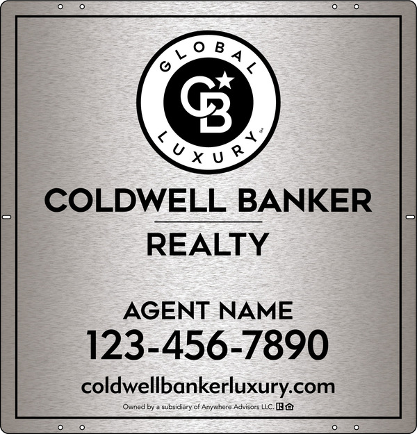 Agent Sign Panel, 25h x 24w, 3MM Brushed Aluminum Composite