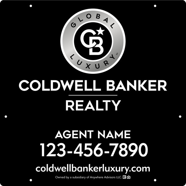 Agent Hanging Sign Panel, 24h x 24w, Poly