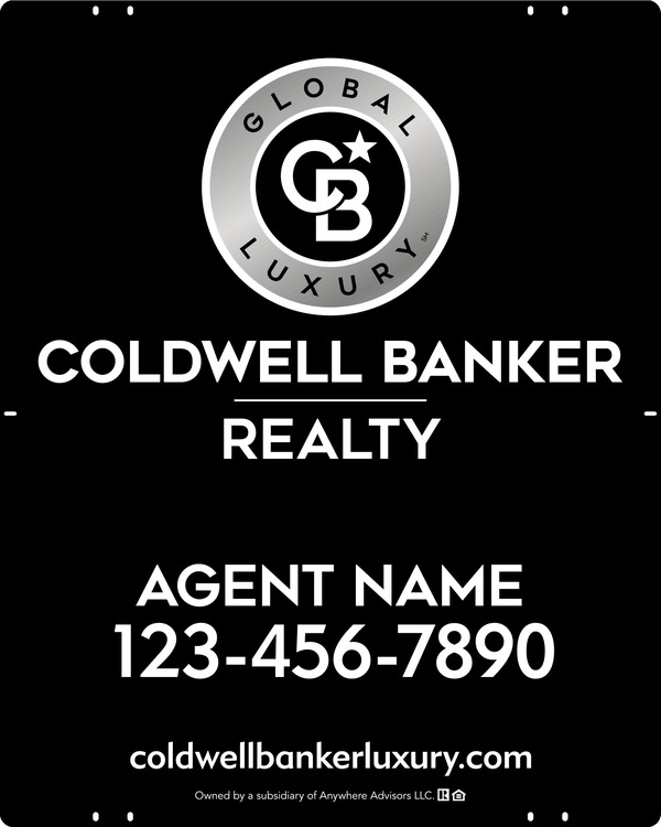 Agent Sign Panel, 30h x 24w, Poly