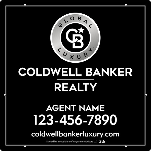 Agent Hanging Sign Panel, 24h x 24w, Poly
