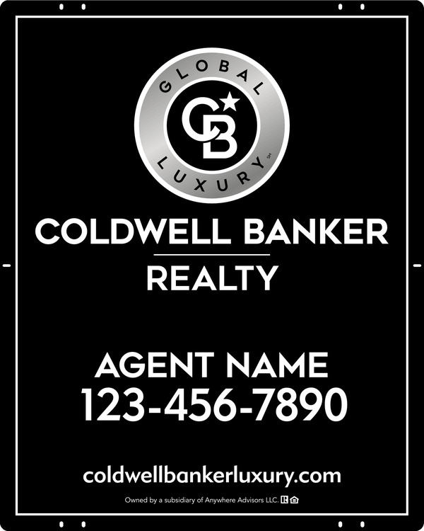 Agent Sign Panel, 30h x 24w, Poly