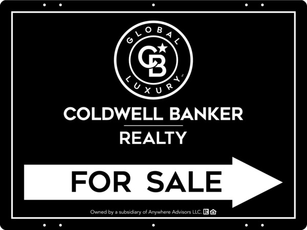 Directional Office For Sale Sign Panel, 18h x 24w, Steel