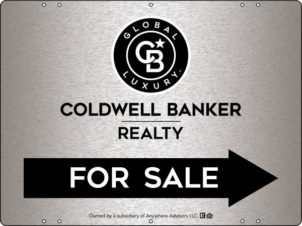 Directional Office For Sale Sign Panel, 18h x 24w, 3MM Brushed Aluminum Composite