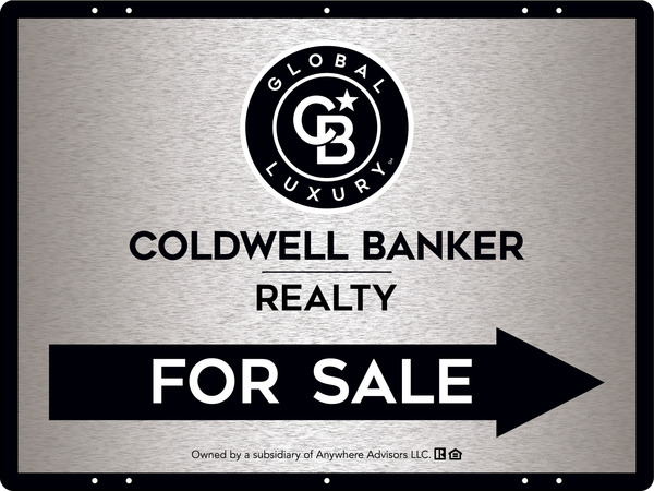 Directional Office For Sale Sign Panel, 18h x 24w, 3MM Brushed Aluminum Composite