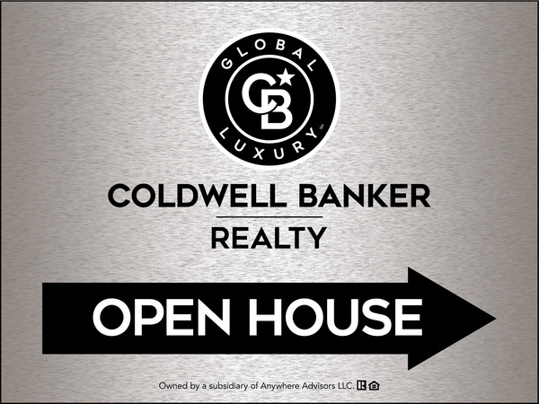 Directional Office Open House Sign Panel, 18h x 24w, 4mm Corrugated