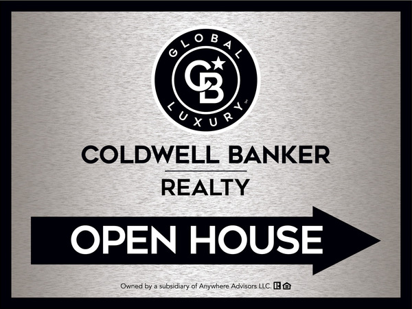 Directional Office Open House Sign Panel, 18h x 24w, 4mm Corrugated