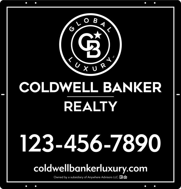 Reflective Office Sign Panel, 25h x 24w, 3MM Aluminum Composite