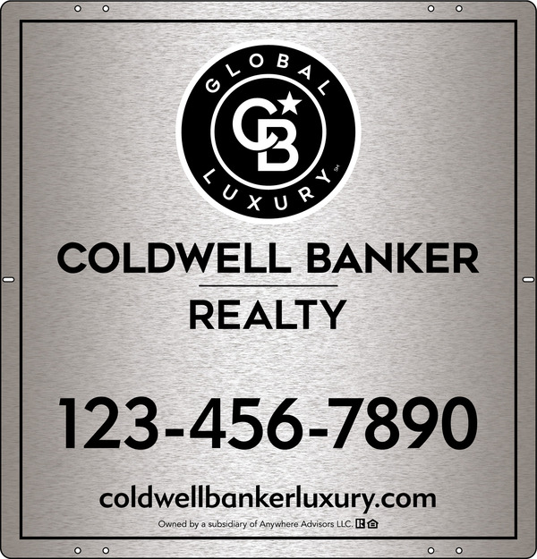 Office Sign Panel, 25h x 24w, 3MM Brushed Aluminum Composite