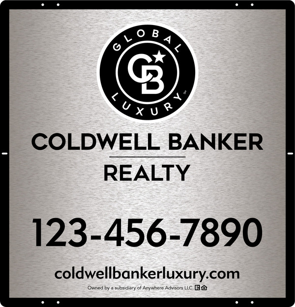 Office Sign Panel, 25h x 24w, 3MM Brushed Aluminum Composite