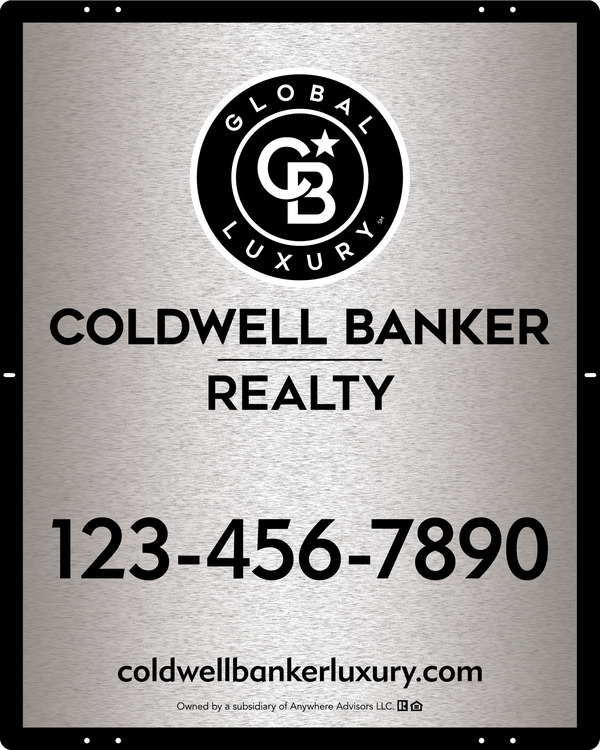 Office Sign Panel, 30h x 24w, 3MM Brushed Aluminum Composite