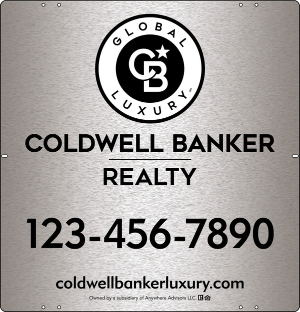 Office Sign Panel, 25h x 24w, 3MM Brushed Aluminum Composite