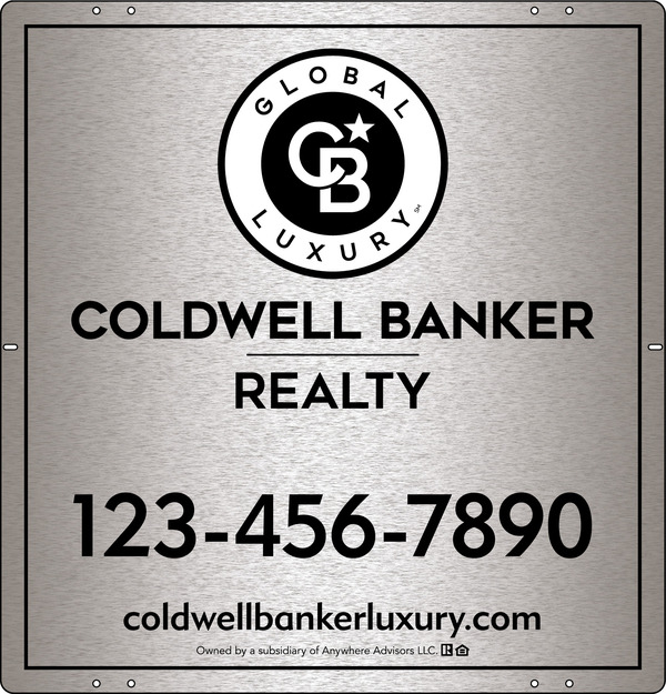 Office Sign Panel, 25h x 24w, 3MM Brushed Aluminum Composite