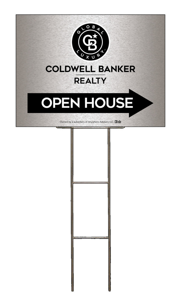 Wire H-Stake and Office Open House Sign Panel Unit, 18h x 24w, 4mm Corrugated