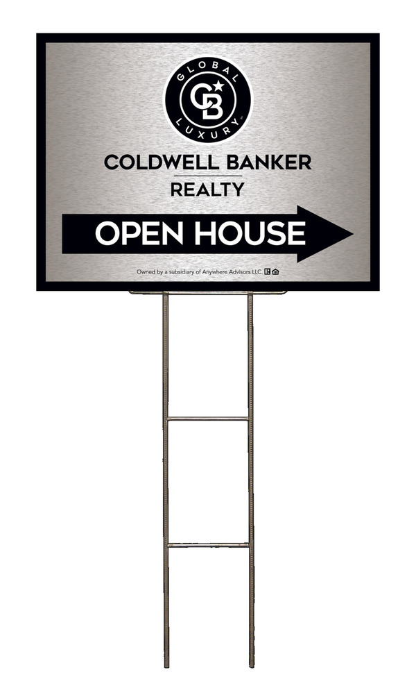 Wire H-Stake and Office Open House Sign Panel Unit, 18h x 24w, 4mm Corrugated
