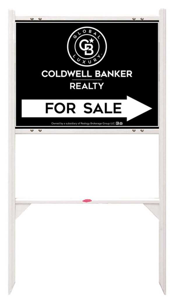 Angle Iron Frame and Office For Sale Sign Panel Unit, 18h x 24w, Steel