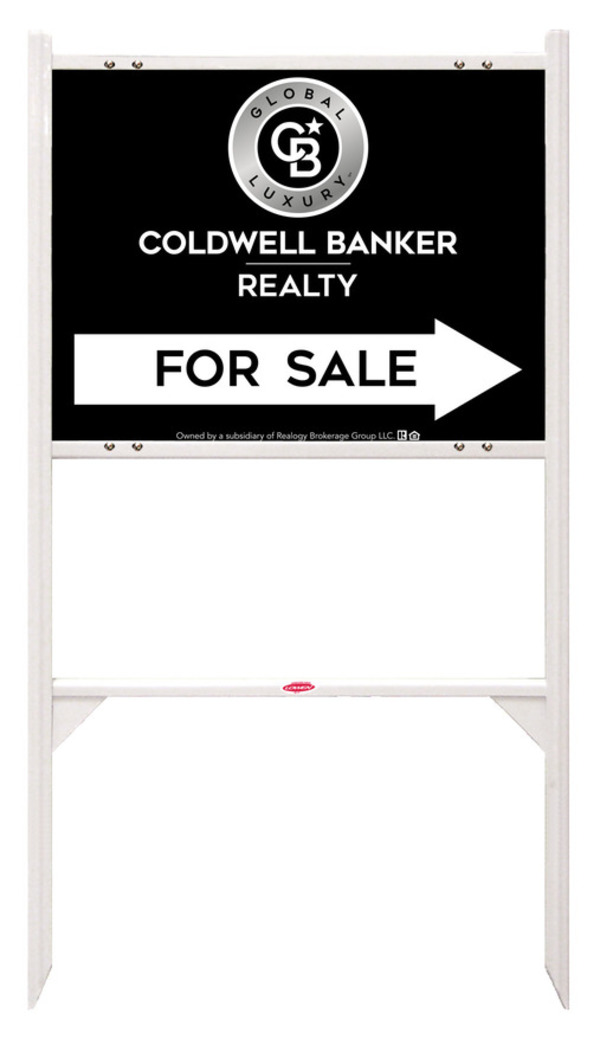 Angle Iron Frame and Office For Sale Sign Panel Unit, 18h x 24w, Steel