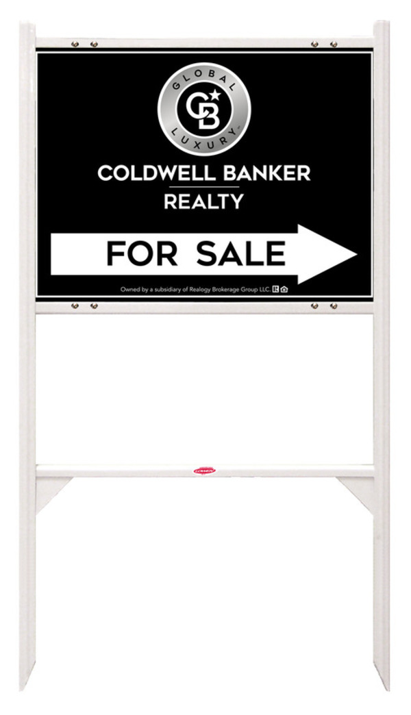 Angle Iron Frame and Office For Sale Sign Panel Unit, 18h x 24w, Steel