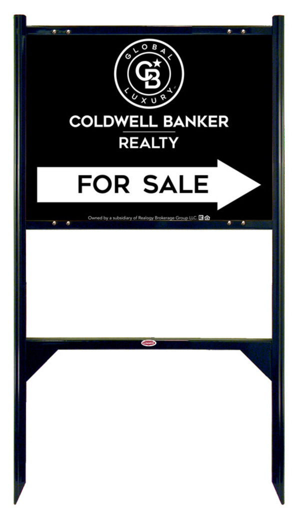 Angle Iron Frame and Office For Sale Sign Panel Unit, 18h x 24w, Steel