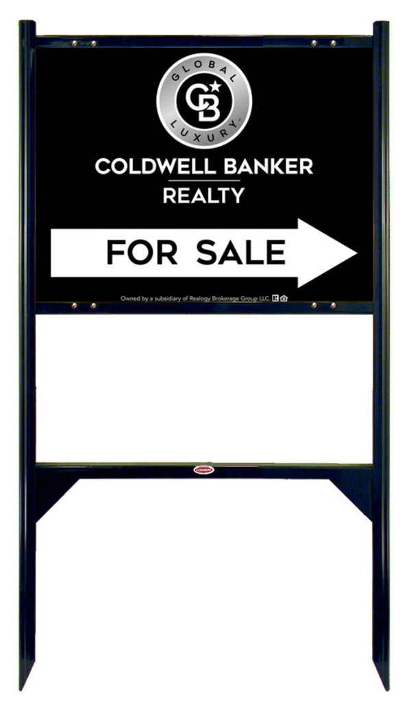 Angle Iron Frame and Office For Sale Sign Panel Unit, 18h x 24w, Steel