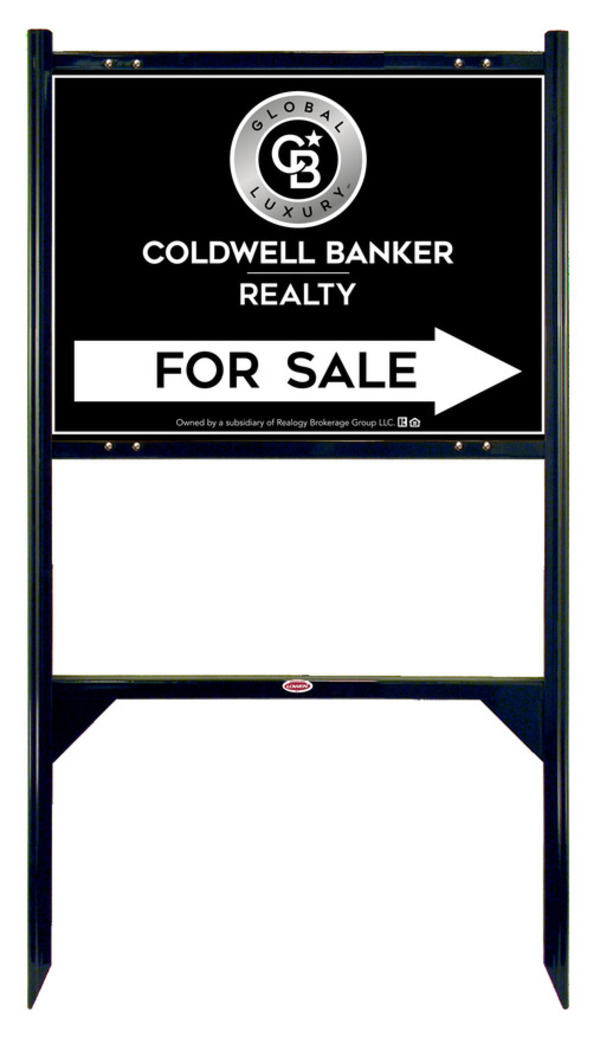Angle Iron Frame and Office For Sale Sign Panel Unit, 18h x 24w, Steel