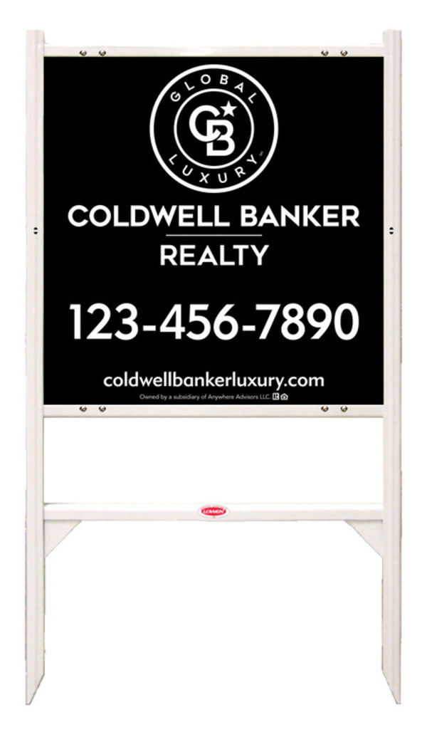 Angle Iron Frame and Office Sign Panel Unit, 24h x 24w, Poly
