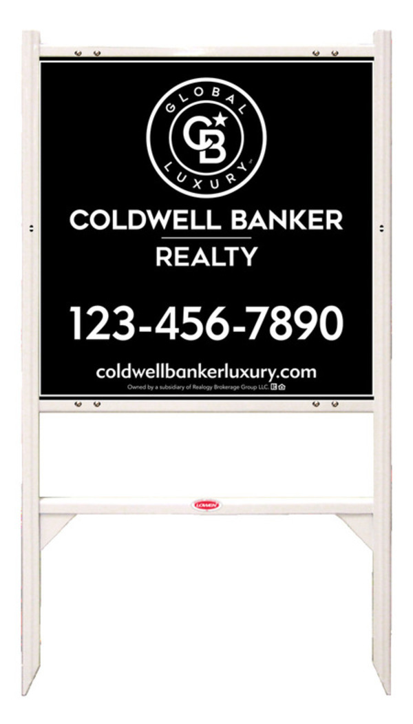 Angle Iron Frame and Office Sign Panel Unit, 24h x 24w, Poly