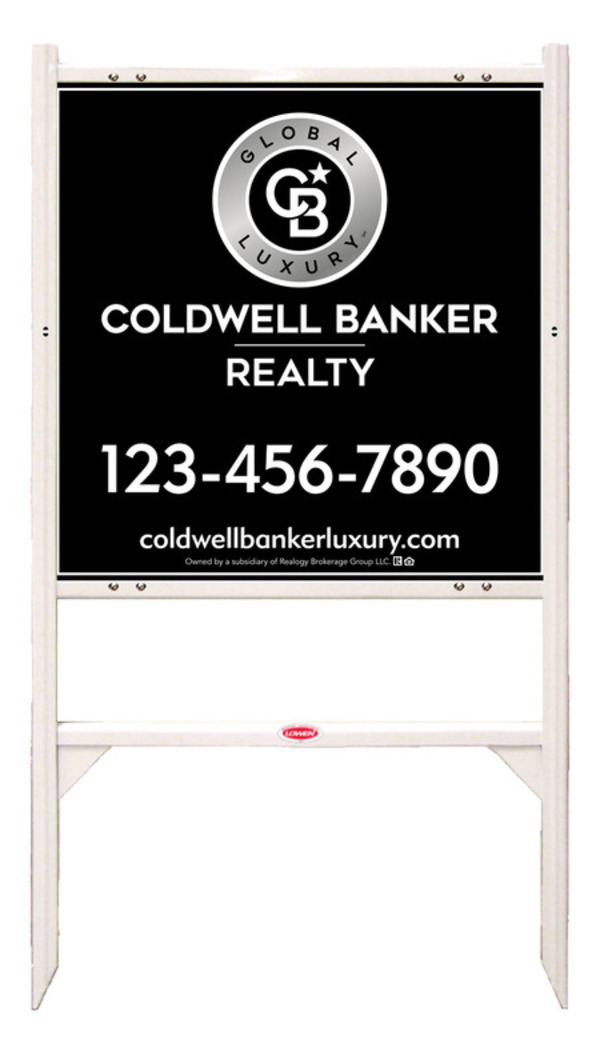Angle Iron Frame and Office Sign Panel Unit, 24h x 24w, Poly