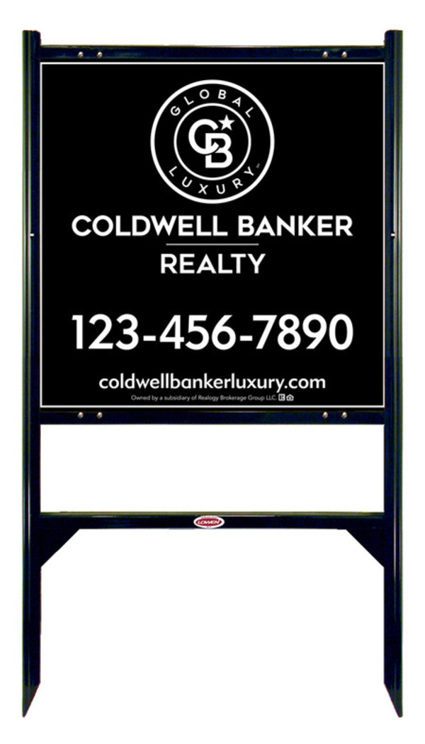Angle Iron Frame and Office Sign Panel Unit, 24h x 24w, Poly