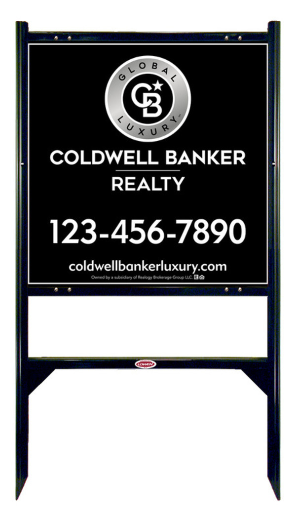 Angle Iron Frame and Office Sign Panel Unit, 24h x 24w, Poly