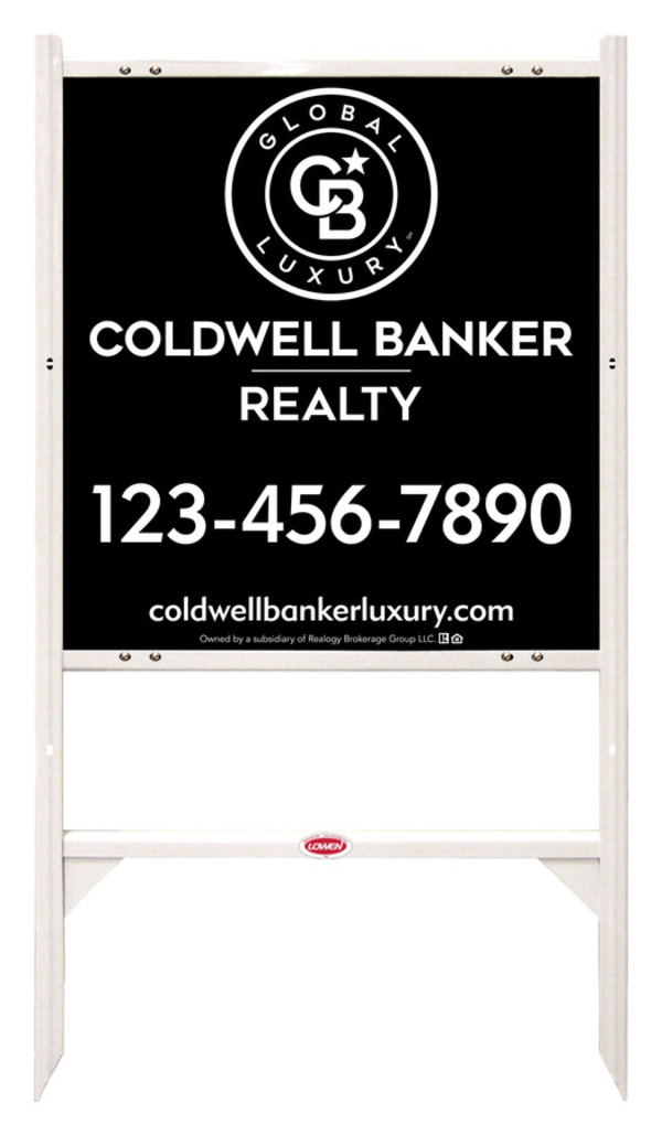 Angle Iron Frame and Office Sign Panel Unit, 25h x 24w, Poly