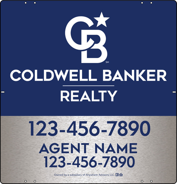 Agent Sign Panel, 25h x 24w, 3MM Brushed Aluminum Composite