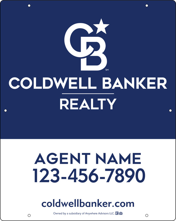 Agent Hanging Sign Panel, 30h x 24w, Poly