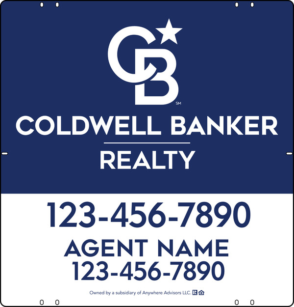 Agent Sign Panel, 25h x 24w, Poly