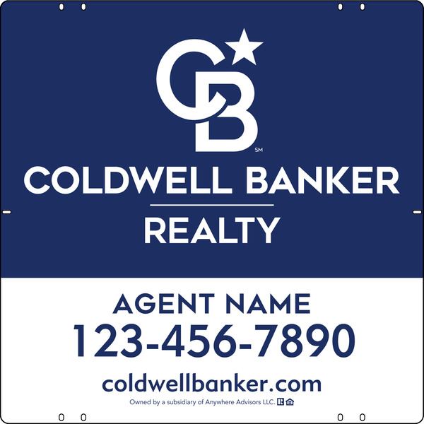 Agent Sign Panel, 24h x 24w, Poly