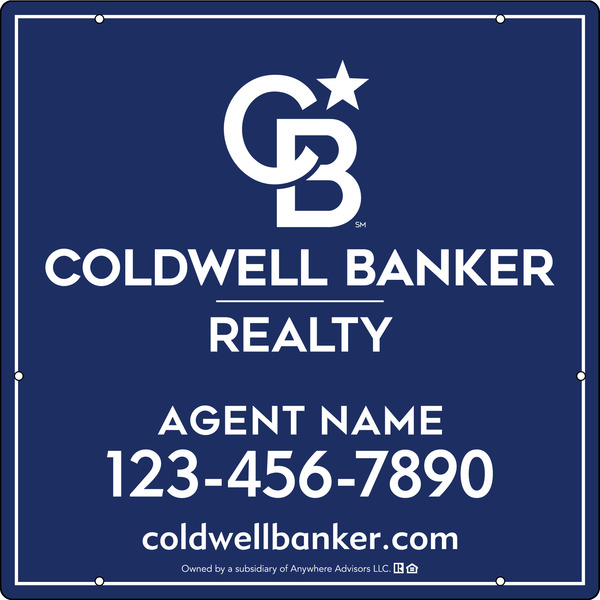 Agent Hanging Sign Panel, 24h x 24w, Poly