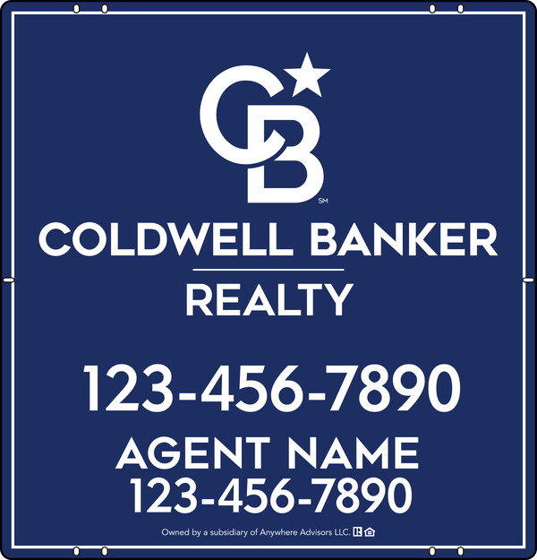 Agent Sign Panel, 25h x 24w, Poly