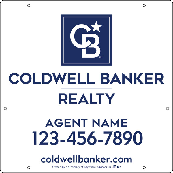 Agent Hanging Sign Panel, 24h x 24w, Poly