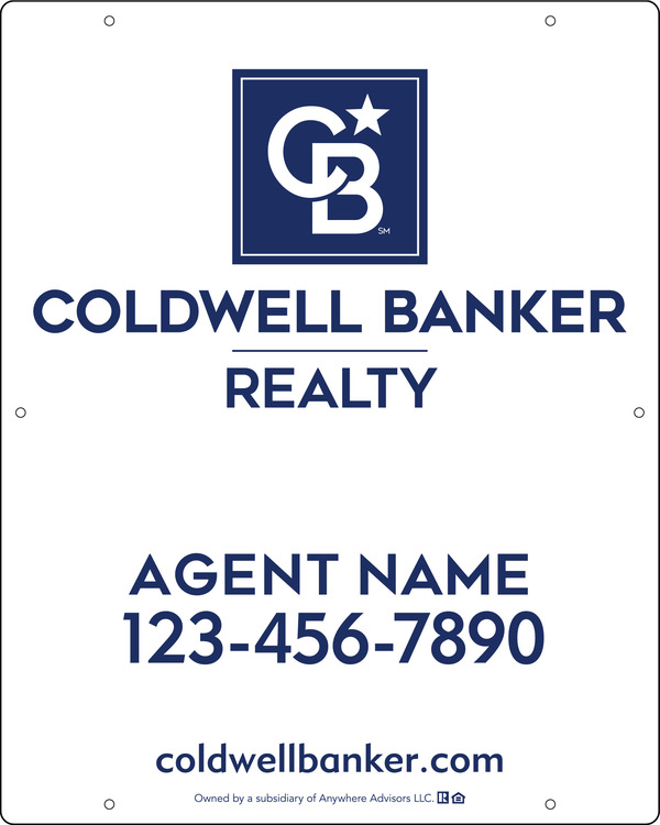 Agent Hanging Sign Panel, 30h x 24w, Poly