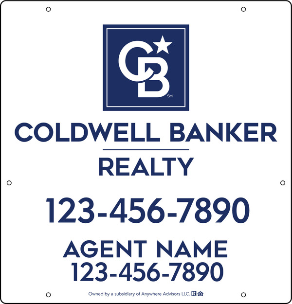 Agent Hanging Sign Panel, 25h x 24w, Poly