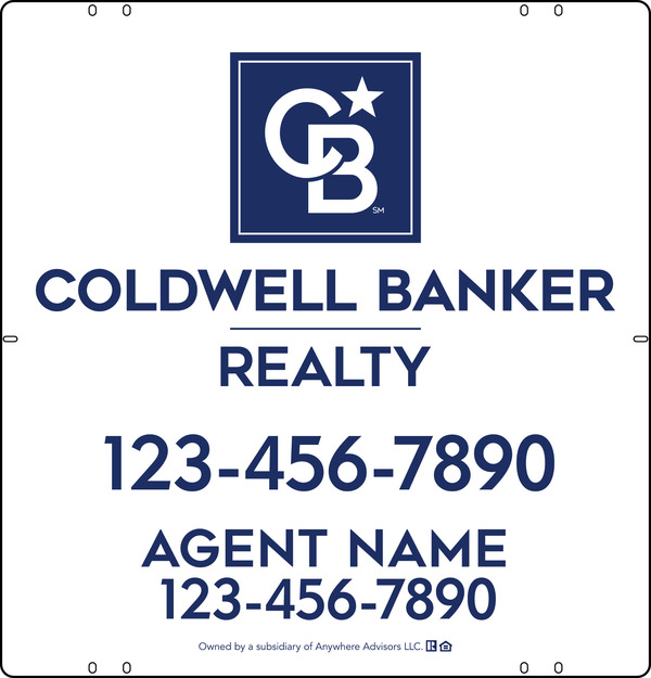 Agent Sign Panel, 25h x 24w, Poly