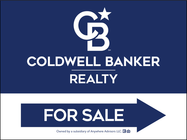 Directional Office For Sale Sign Panel, 18h x 24w, 4mm Corrugated