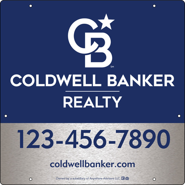 Office Hanging Sign Panel, 24h x 24w, 3MM Brushed Aluminum Composite