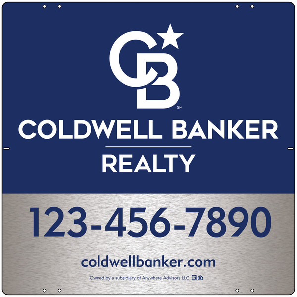 Office Sign Panel, 24h x 24w, 3MM Brushed Aluminum Composite