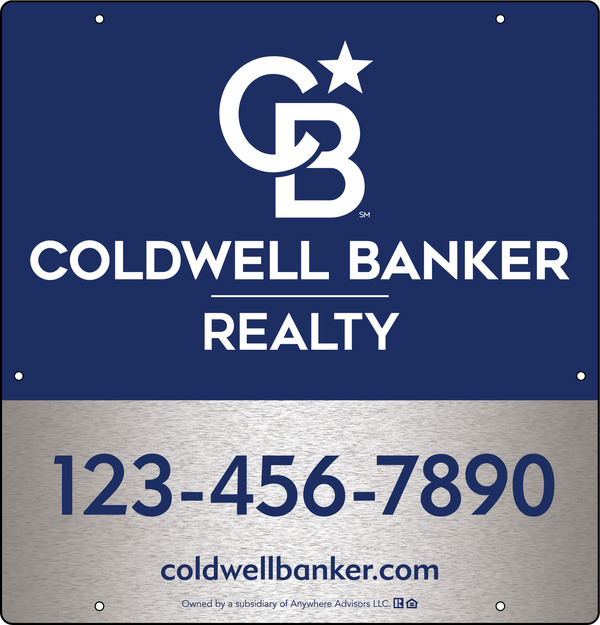 Office Hanging Sign Panel, 25h x 24w, 3MM Brushed Aluminum Composite