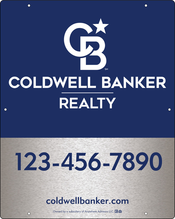 Office Hanging Sign Panel, 30h x 24w, 3MM Brushed Aluminum Composite