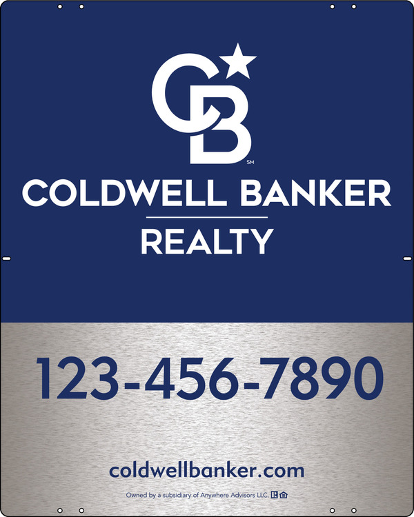 Office Sign Panel, 30h x 24w, 3MM Brushed Aluminum Composite